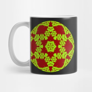 Green and Red Kaleidoscope Mug